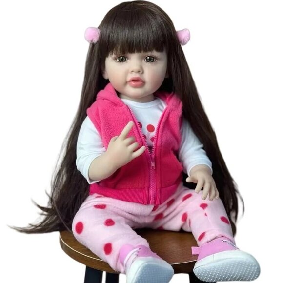 55 cm Babylistic Soft Silicone Vinyl Talking Reborn Doll very realistic - Picture 4 of 9